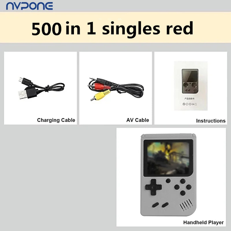 Built-in 500+ Classic arcade retro games Console