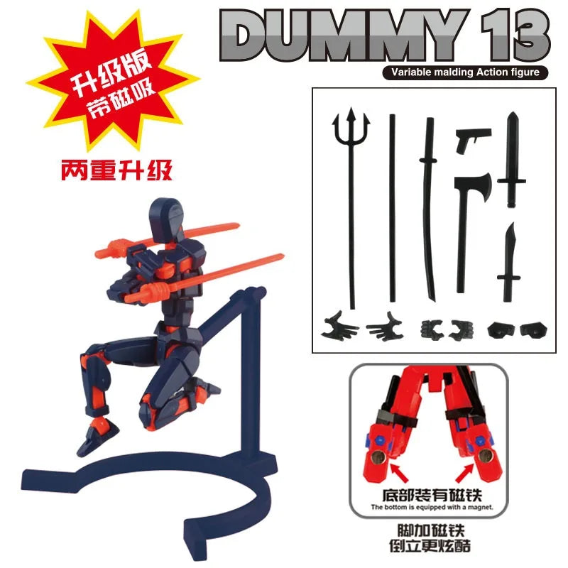 Electroplate Metallic Lucky 13 Doll Figure