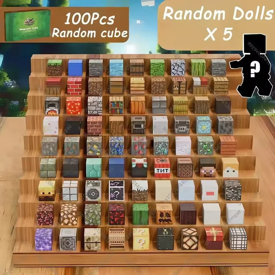 Magnetic Blocks Toy Build Mine Magnet World Set