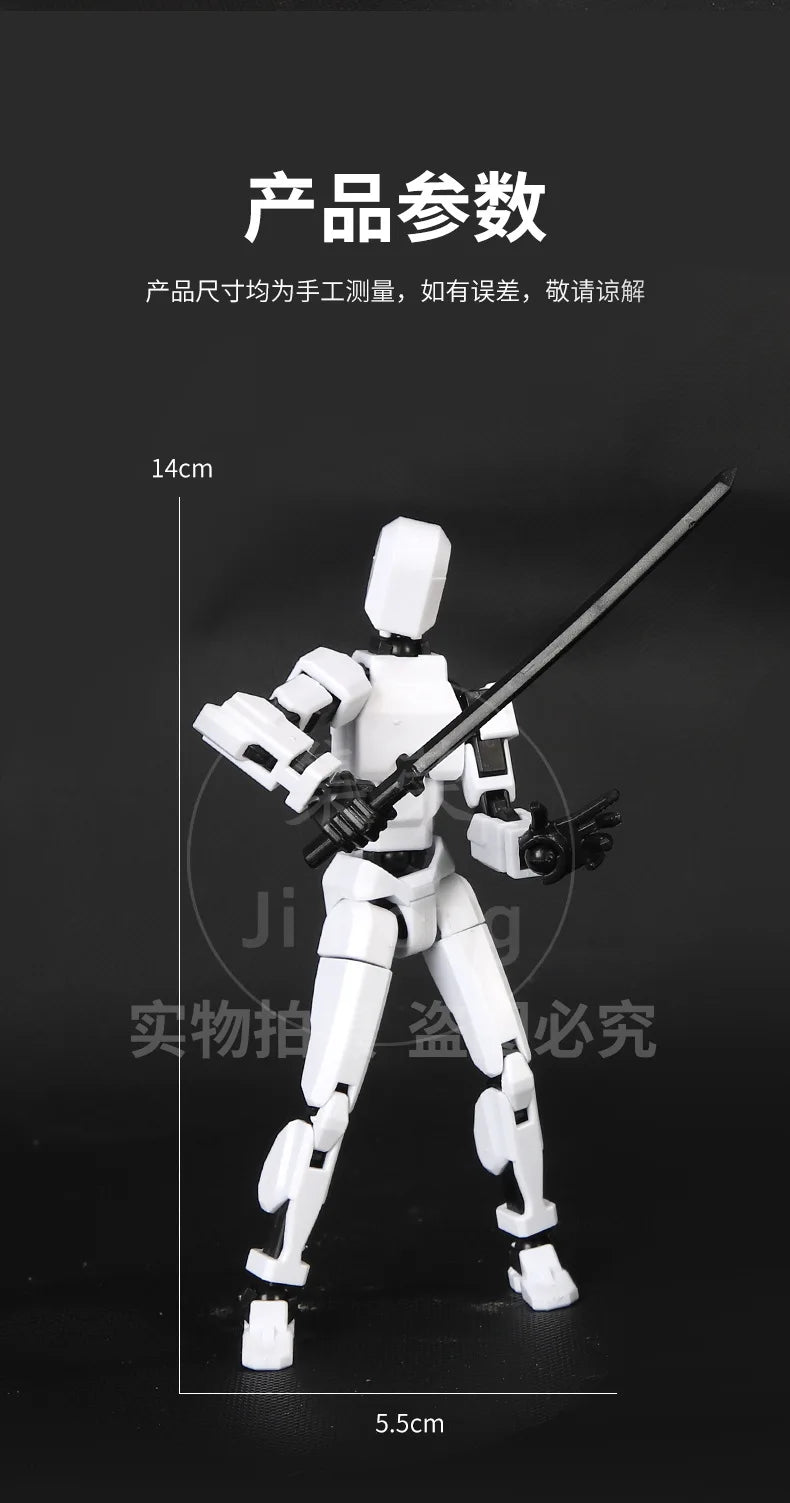 Electroplate Metallic Lucky 13 Doll Figure