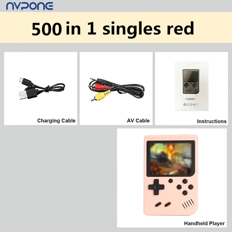 Built-in 500+ Classic arcade retro games Console