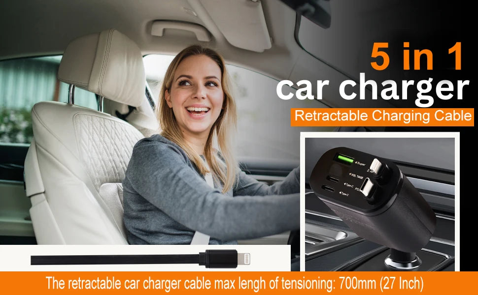 Mini 100W PD QC Pull Ring Fast Charging