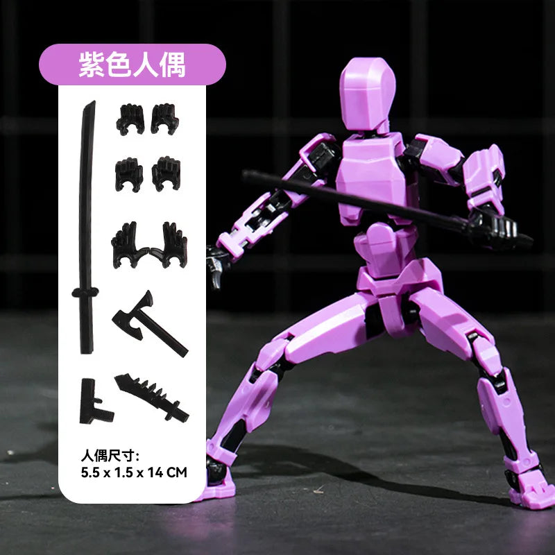 Electroplate Metallic Lucky 13 Doll Figure