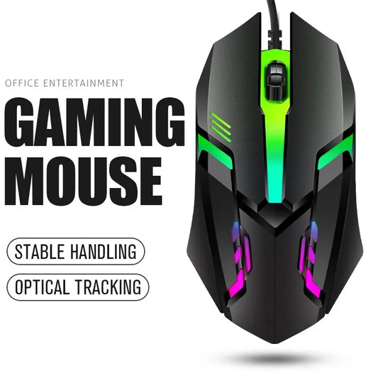 1 PC ITLY M01 Sports LED Luminous Backlit USB Wired Gaming Mouse