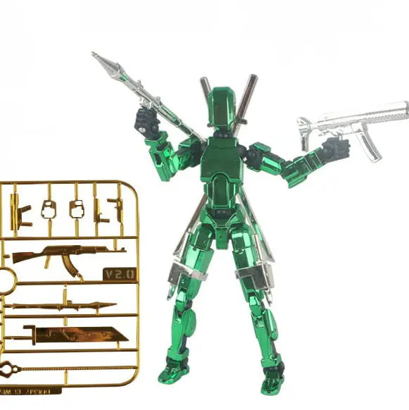 Electroplate Metallic Lucky 13 Doll Figure