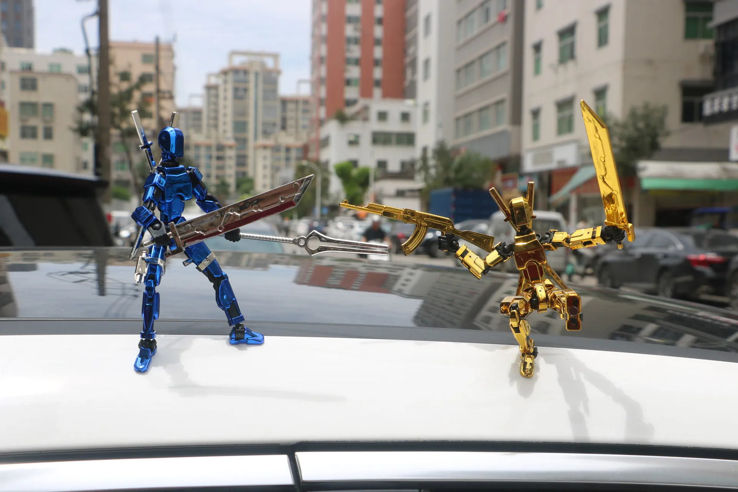 Electroplate Metallic Lucky 13 Doll Figure