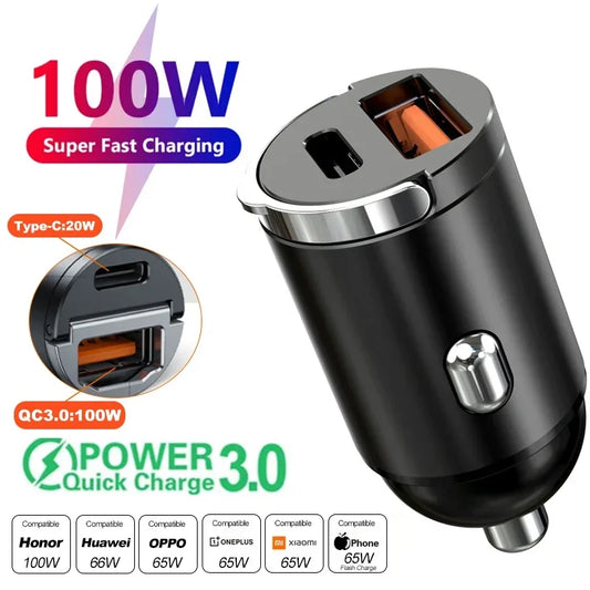 Mini 100W PD QC Pull Ring Fast Charging