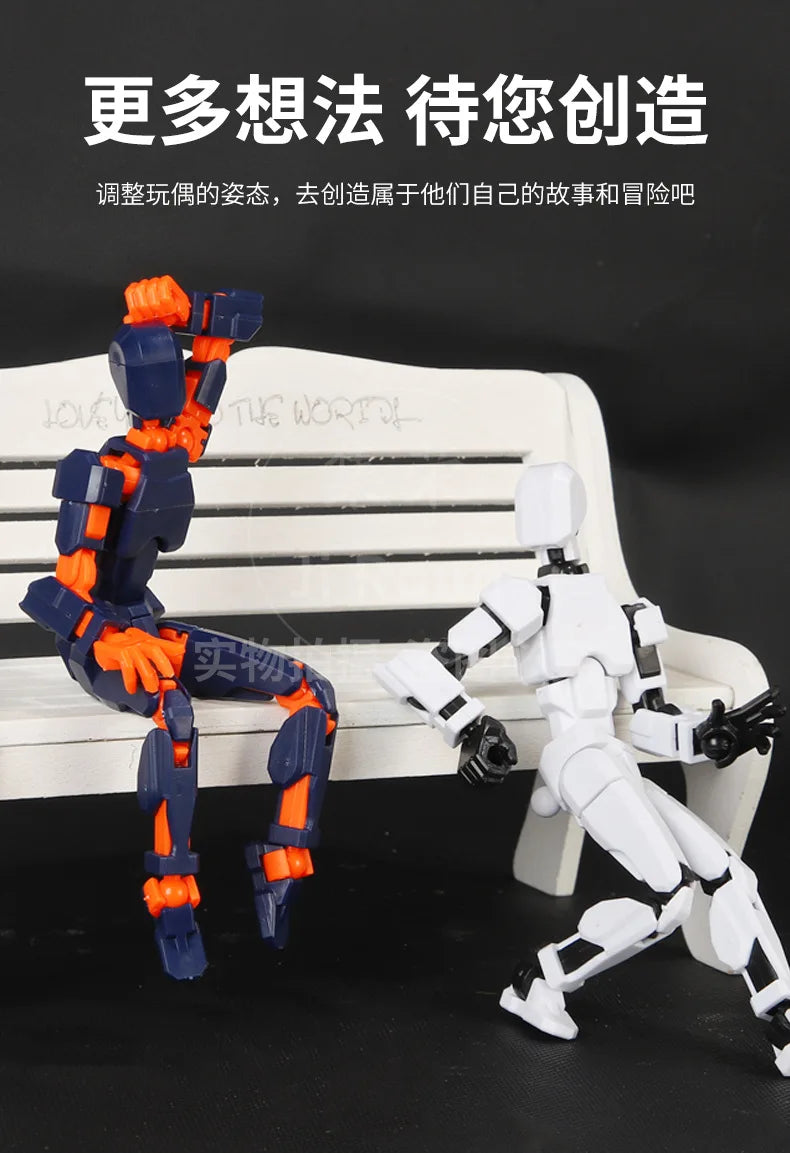 Electroplate Metallic Lucky 13 Doll Figure