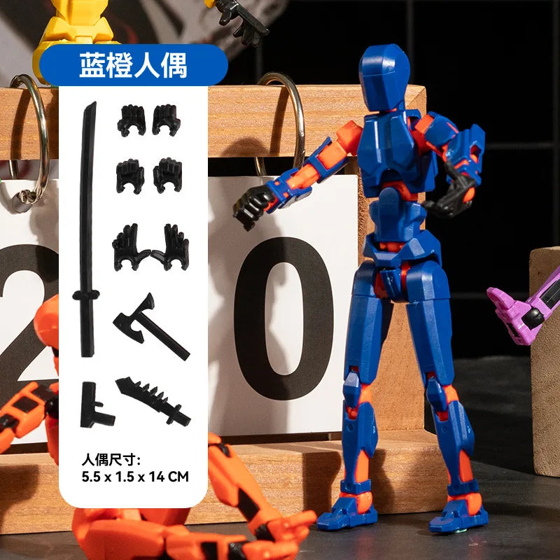 Electroplate Metallic Lucky 13 Doll Figure