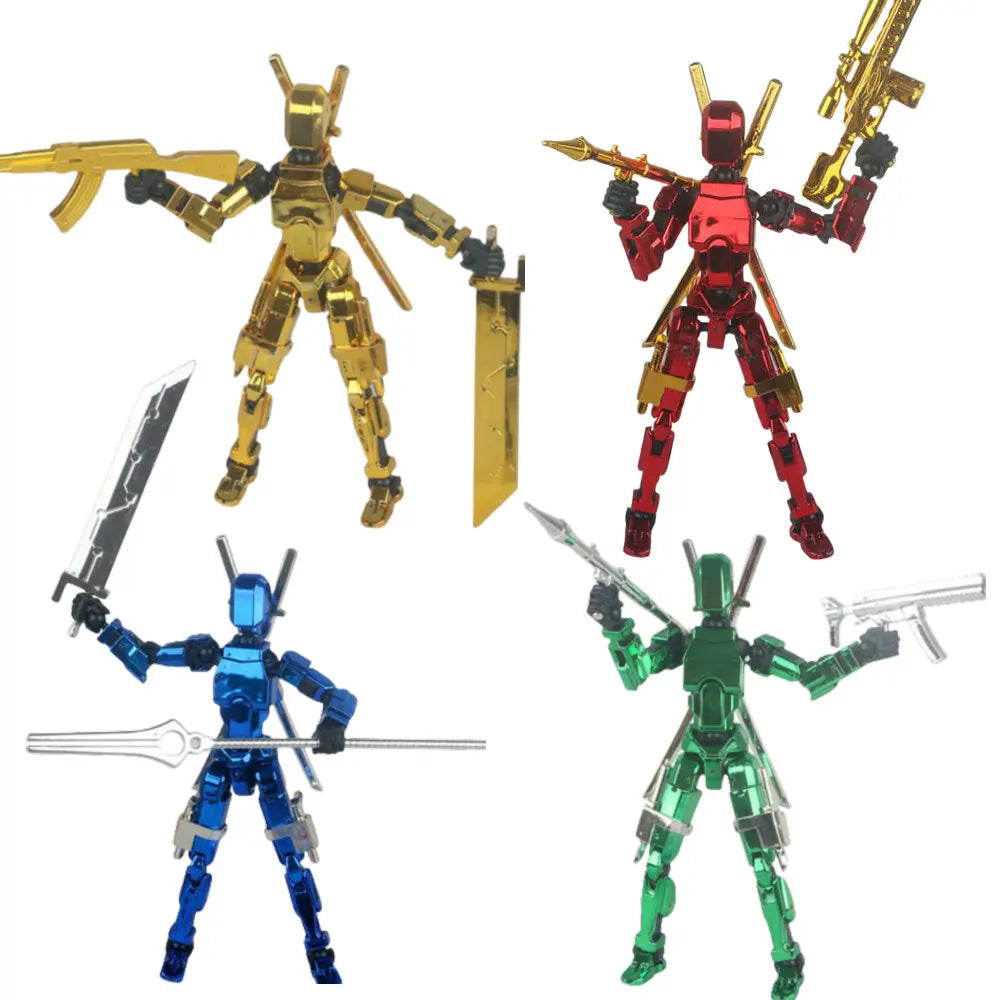 Electroplate Metallic Lucky 13 Doll Figure