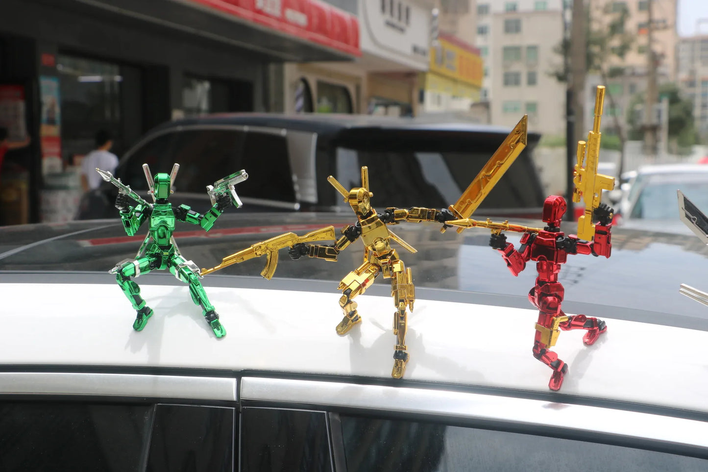 Electroplate Metallic Lucky 13 Doll Figure