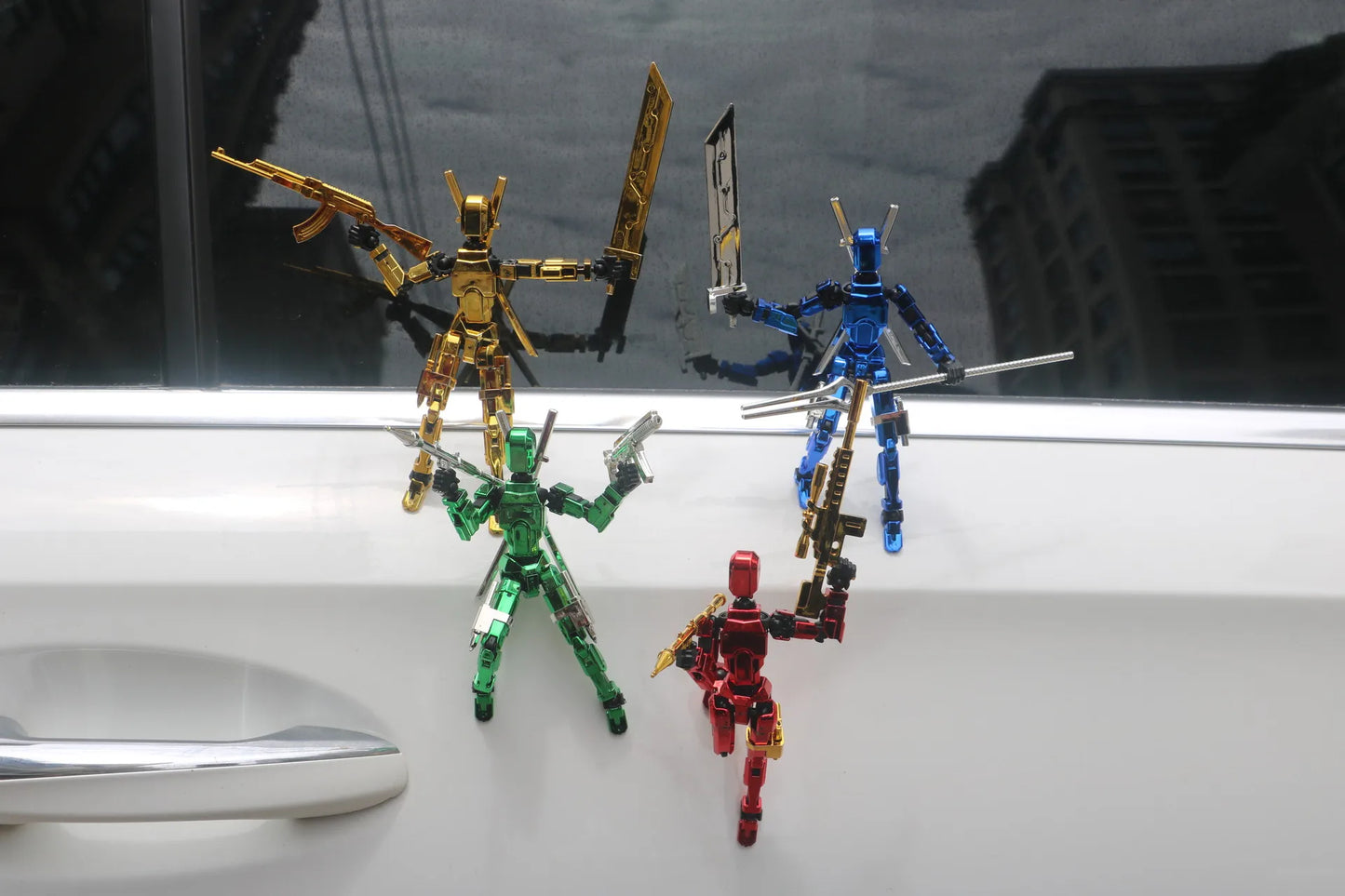 Electroplate Metallic Lucky 13 Doll Figure