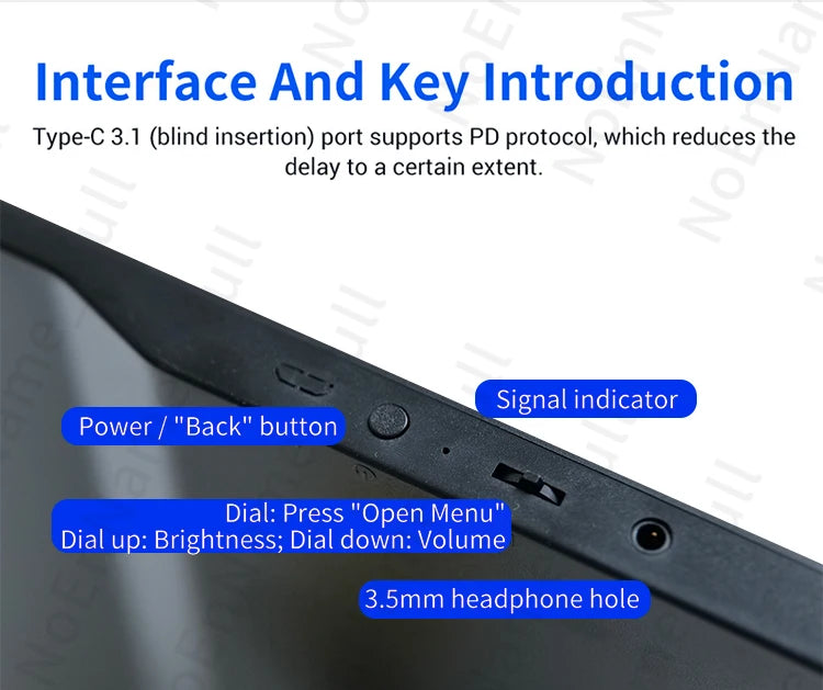 11.6 inch Portable monitor 1366X768 lcd display