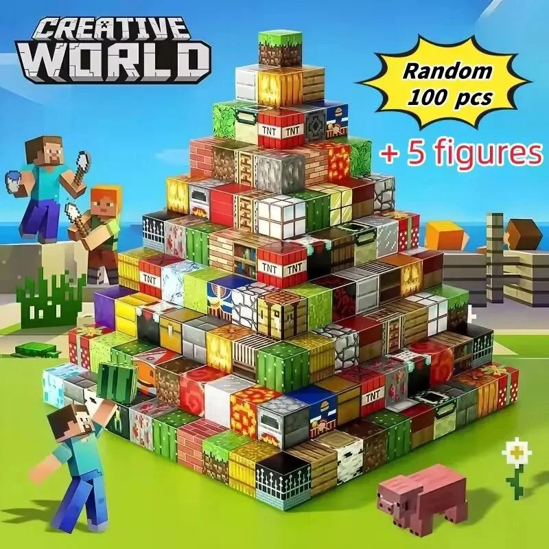 Magnetic Building Blocks Mine World
