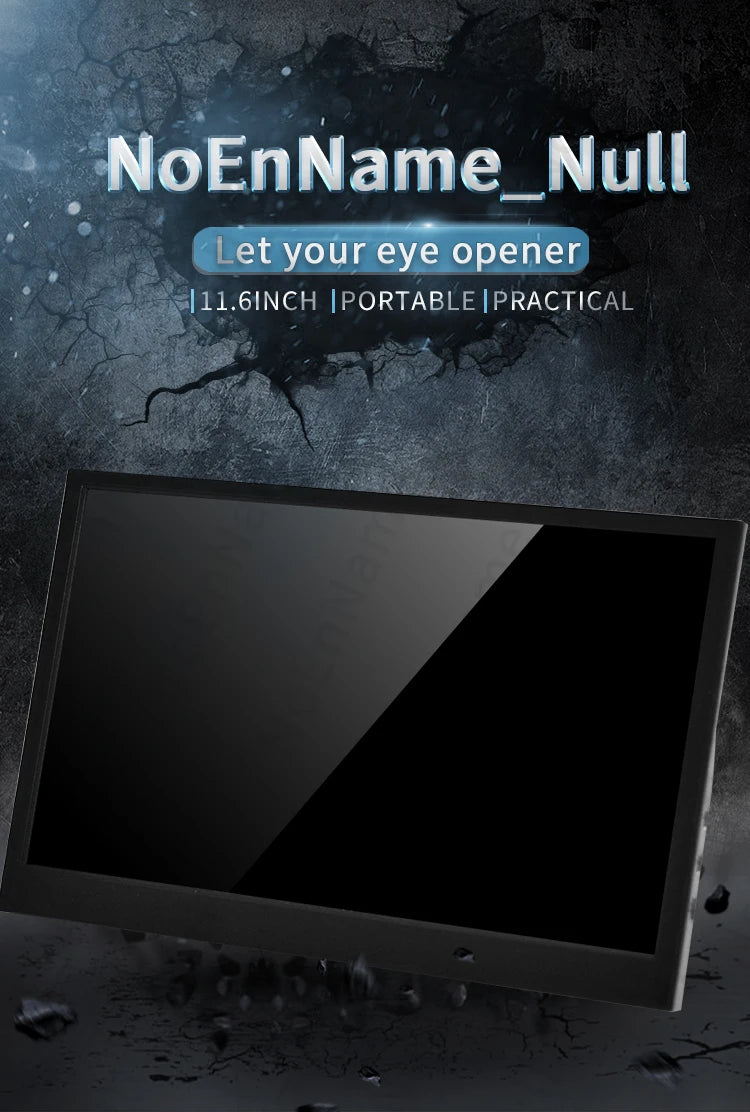 11.6 inch Portable monitor 1366X768 lcd display