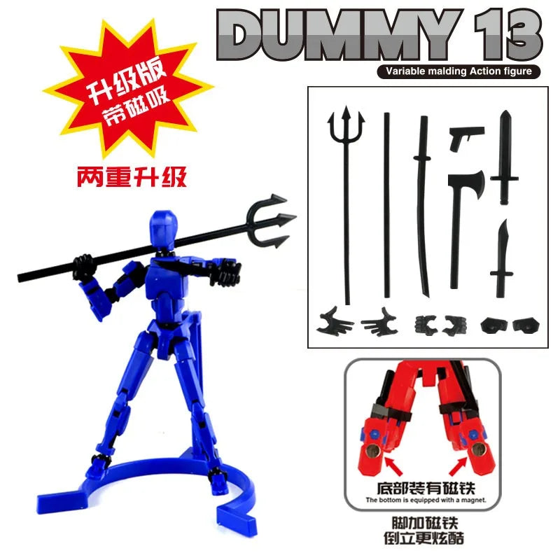 Electroplate Metallic Lucky 13 Doll Figure