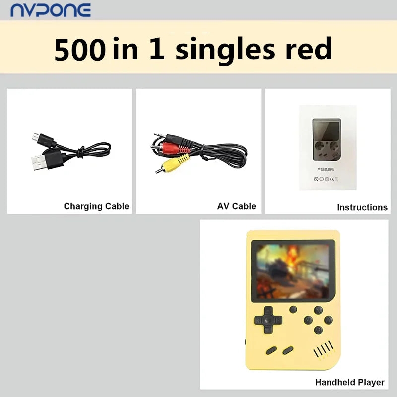 Built-in 500+ Classic arcade retro games Console