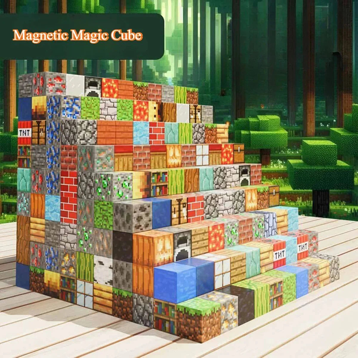 Magnetic Building Blocks Mine World