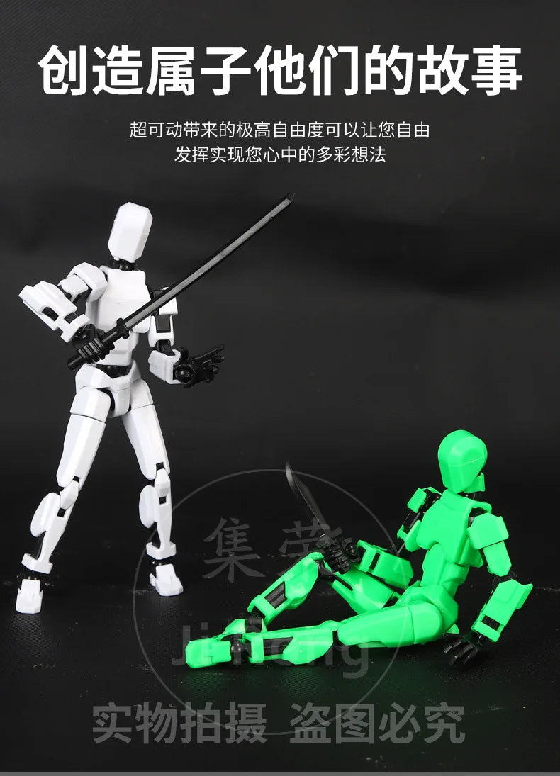 Electroplate Metallic Lucky 13 Doll Figure