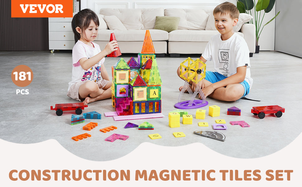 VEVOR 181PCS Magnetic Tiles